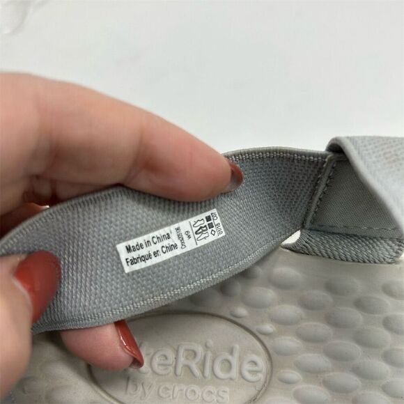 Crocs Women's Gray LiteRide Stretch Slingback Sandals Size 9 Casual Summer - Picture 13 of 13